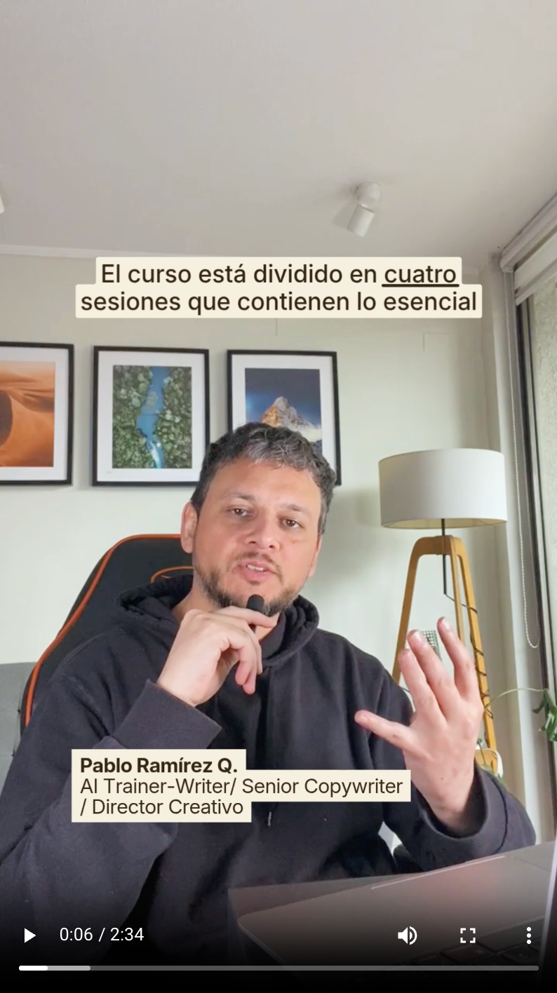 Curso "Redacción Asistida por IA" en vivo